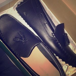 Lacoste leather/synthetic/textiles elegant